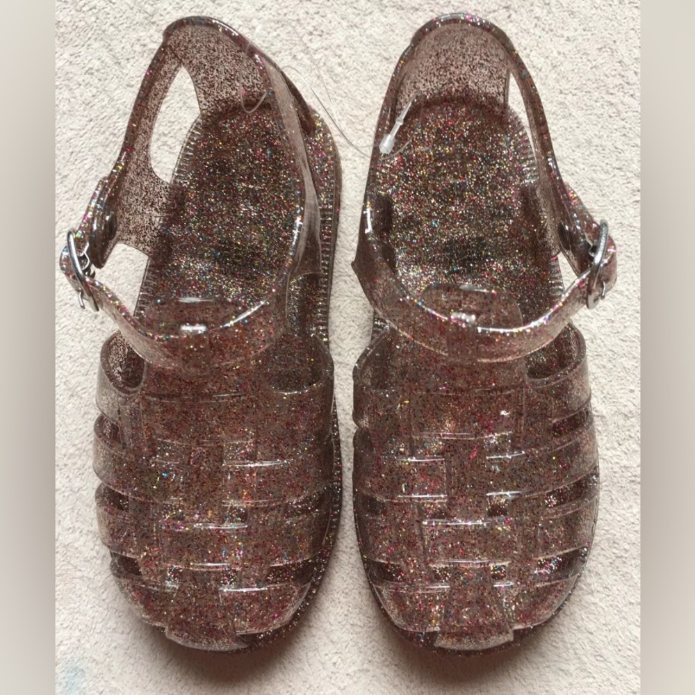 GAP KIDS Sweet Candy Scented Jelly Shoes, Little Girls Size 9, Nude Peach Buckle